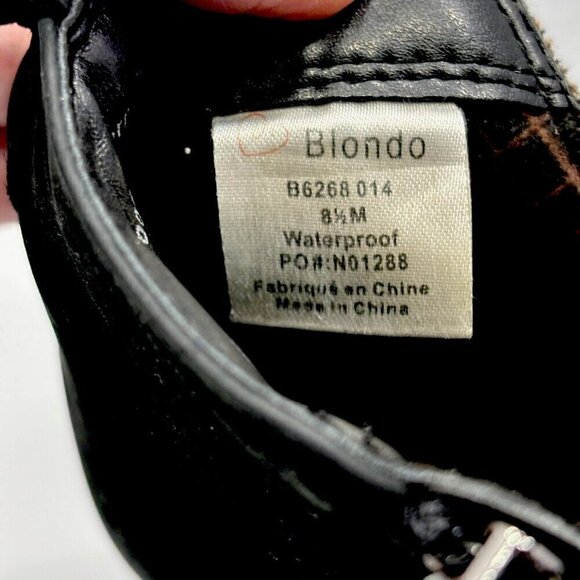 Blondo Boot Womens 8.5M Black Norma Waterproof Ankle Bootie Nubuck Leather B6268 - Picture 10 of 15